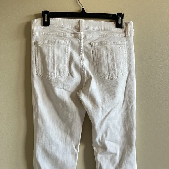 Rag & Bone The Skinny Jeans Womens Bright White Low Rise Denim Size 29 Pants - Picture 6 of 11